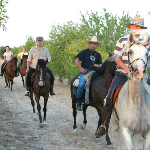 Ruta a caballo con aperitivo en Mesón Casa Carmelo